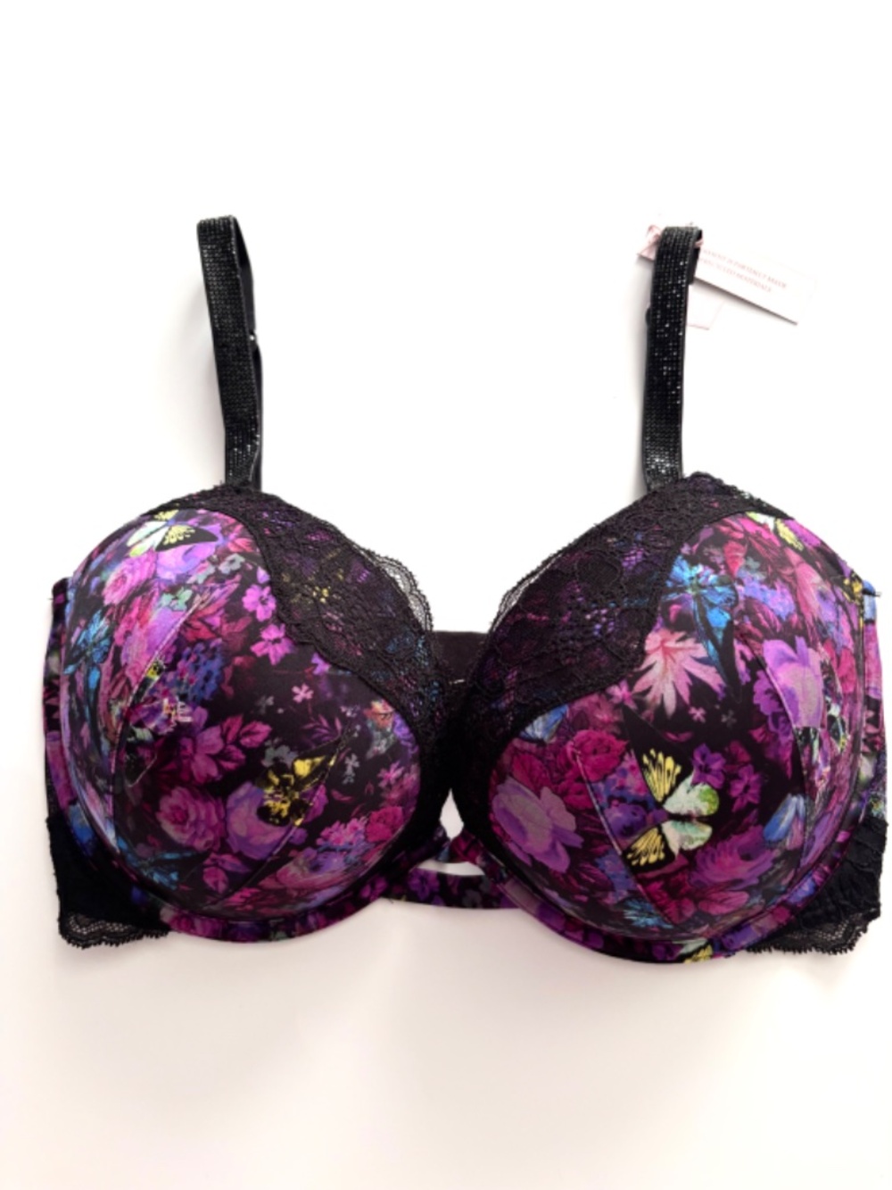 Victoria's Secret Nwt Very Sexy Push Up Shine Strap Floral Bra